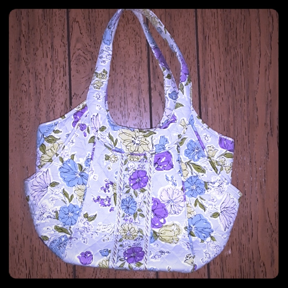 Vera Bradley green and purple floral purse